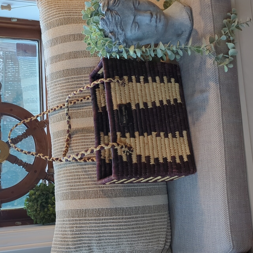 NWOT Kate Spade Raffia Straw Tote Bag
